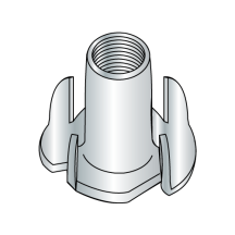 1/4-20X1/4 Tee Nuts - 4 Prong - Zinc