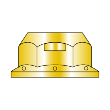 Regular Flange Top Lock Hex Nut - Grade G - Zinc Yellow