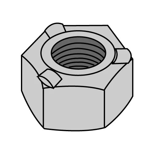 Hex Weld Nuts - 3 Projections - 18-8 Stainless Steel