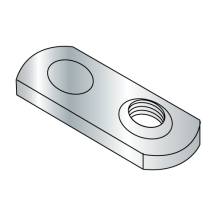 M6X1.0 Tab Weld Nuts - Single Projection - Offset Hole - Plain