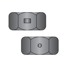 Two Way Reversible Lock Nuts - Finished Pattern - Black Zinc