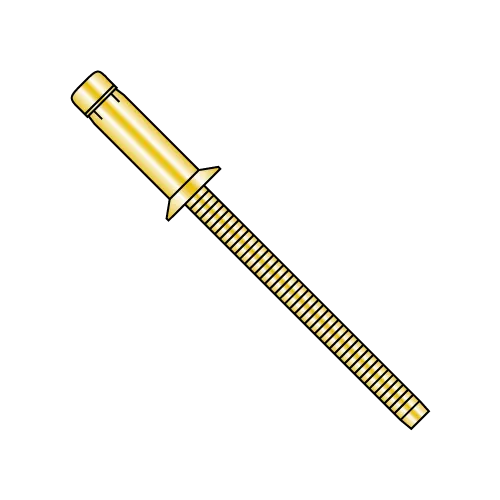 All Steel Zinc Yellow Plated Orlock Rivets