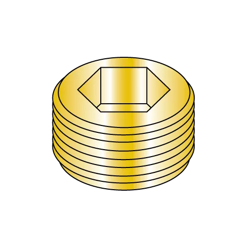 American Sockets® - Dry Seal - Socket Pipe Plug - 3/4" Taper - Brass