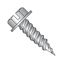 Slotted - Indented Hex Washer - Self Piercing Screws - 410 Stainless