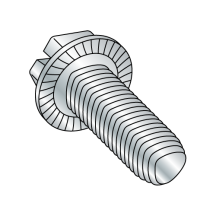 6-32X5/16 Serrated Hex Washer - Slotted - Alternatives to Taptite® Thread Rolling Screws* - Zinc