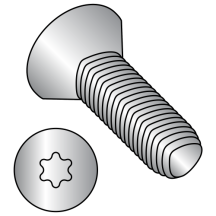 4-40X1/2 Flat - Six Lobe - General Alternatives to Taptite® Thread Rolling Screws* - 18-8 Stainless