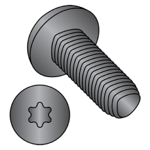 Pan - Six Lobe - Alternatives to Taptite® Thread Rolling Screws* - Black Zinc