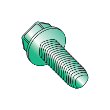 10-32X1/2 Hex Washer - Unslotted - Generic Alternatives to Taptite® Thread Rolling Screws* - Zinc - Green
