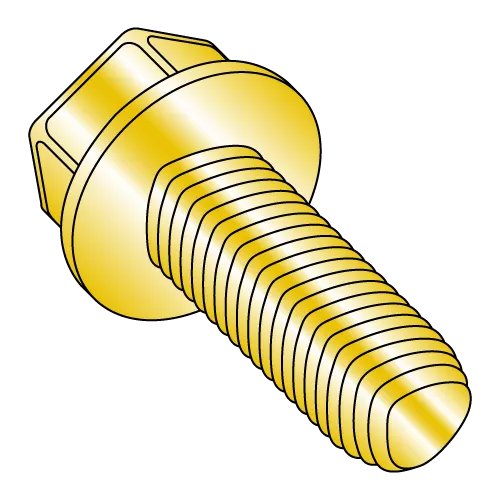Hex Washer - Unslotted - Generic Alternatives to Taptite® Thread Rolling Screws* - RoHS - Zinc - Yellow - Wax