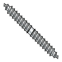 3/16X2 1/2 Dowel Screws - Partially Threaded - Zinc
