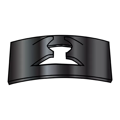 Rectangular - Stud Receivers - Push-On Nuts - Black Phosphate