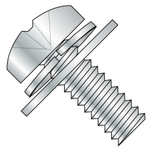 4-40X1/4 Pan - Phillips - SEMS - Split Lock & Regular Flat Washers - Zinc
