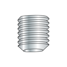 10-32X1/4 Socket Set Screws - Imported - Flat Point