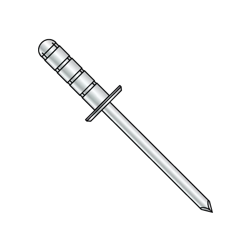 Multi-Grip Rivets - Large Flange Head - Steel Body-Steel Mandrel