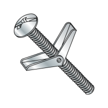 1/8X2 Combination Mushroom Head - Toggle Bolt - Zinc Plated