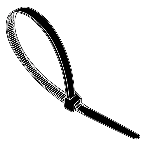Conventional Cable Ties - Type 6/6 UV Black Nylon