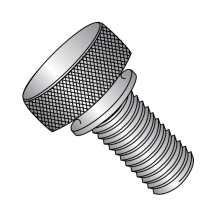 8-32X9/16 Knurled Thumb Screws - with Washer Face - 303 Stainless