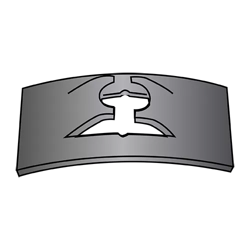 Flat Steel Spring Nuts - "Speed Nuts" - Black Phosphate 