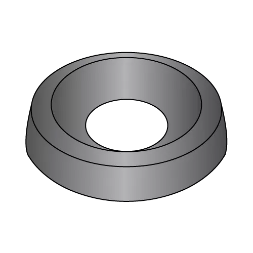 Countersunk Finishing Washers - Black Zinc