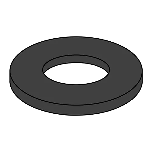 Standard Flat Washers - Black NYLON