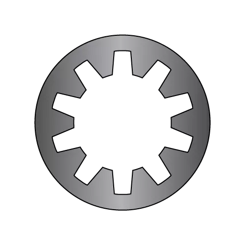 Internal Tooth - Lock Washers - Black Zinc