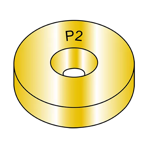 Heavy Duty Thru-Hard Washers SAE - Zinc Yellow
