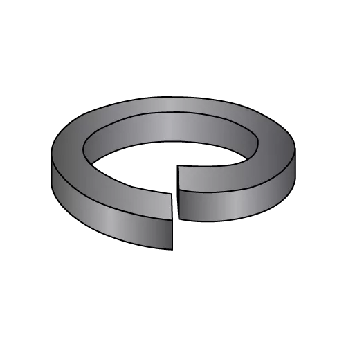 Regular Split Lockwashers - Black Oxide