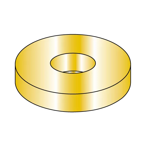 Thru-Hardened Flat Washers USS - Zinc Yellow
