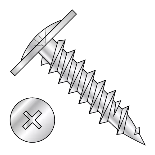 Modified Truss Phillips - Drywall Screws - Zinc