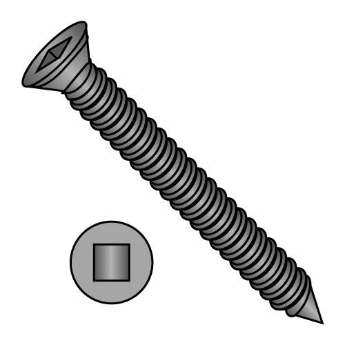 Square Trim - Drywall Screws - Sharp Point - Black Phosphate