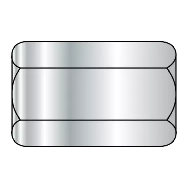 1/4-20X1 1/2  Hex Rod Coupling Nut 7/16 Across Flats Zinc