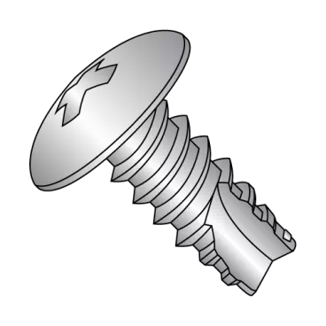 6-20X1/2  Phillips Truss Thread Cutting Screw Type 25 Fully Threaded 18 8 Stainless Steel