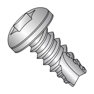 6-20X3/8  6 Lobe Pan Thread Cutting Screw Type 25 Fully Threaded 18 8 Stainless Steel