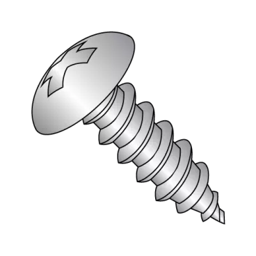 6-20X1/2  Phil Full Contour Truss Self Tapping Screw Type AB Full Thread 18-8 Stainless