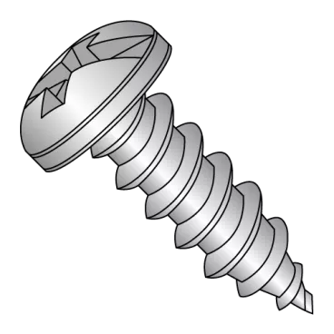 8-15X3/4  Combination (slot/phil) Pan Self Tap Screw Type A Full Thread 18 8 Stainless Ste