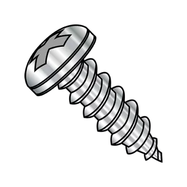 10-12X1/2  Phillips Pan Self Tapping Screw Type A Fully Threaded 410 Stainless Steel