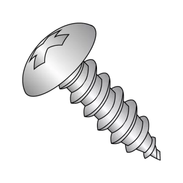 10-12X1/2  Phillips Truss Self Tapping Screw Type A Full Thread 18 8 Stainless