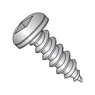 6-18X3/4  Square Pan Self Tapping Screw Type A Fully Threaded 18 8 Stainless Steel