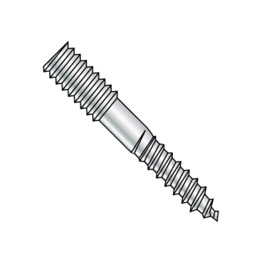 5/16-18X6  Hanger Bolt Plain Center Zinc