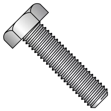 5/16-18X3  Hex Tap Bolt Fully Threaded 18-8 Stainless Steel