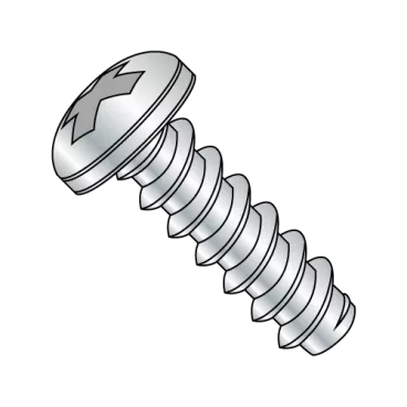 4-24X3/4  Phillips Pan Self Tapping Screw Type B Fully Threaded Zinc and Bake