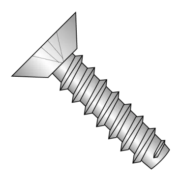 10-16X1/2  Phillips Flat Undercut Self Tapping Screw Type B Full Thread 410 Stainless Steel