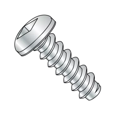 10-16X3/8  Square Pan Self Tapping Screw Type B Fully Threaded Zinc And Bake