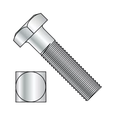 5/16-18X1 1/4  Square Head Battery Bolt Zinc