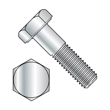 3/8-16X1  Hex Cap Screw Grade 2 Zinc