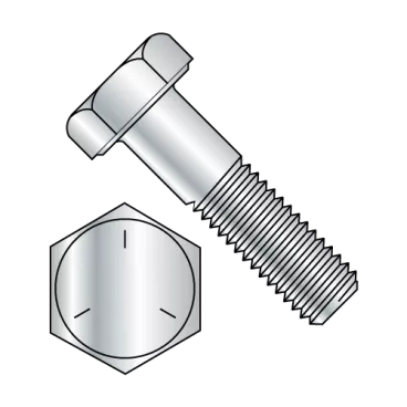 3/8-16X1  Coarse Thread Hex Cap Screw Grade 5 Zinc