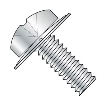10-32X1/2  Phillips Pan Square Cone Sems Fully Threaded Zinc Bake