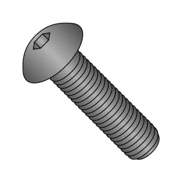 1/4-20X3/4  Coarse Thread Button Head Socket Cap Screw Plain