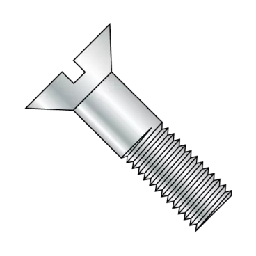 5/8-11X2  Slotted Flat Cap Screw Zinc