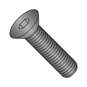10-24X1  Coarse Thread Flat Socket Cap Screw Plain